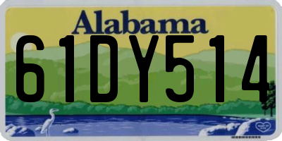 AL license plate 61DY514