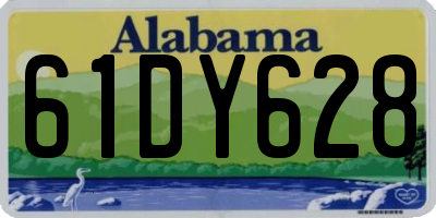 AL license plate 61DY628