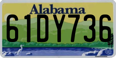 AL license plate 61DY736