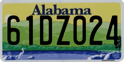 AL license plate 61DZ024
