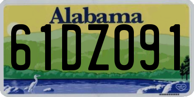 AL license plate 61DZ091