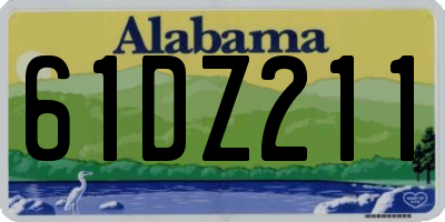 AL license plate 61DZ211
