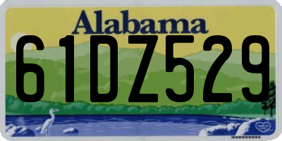 AL license plate 61DZ529
