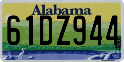 AL license plate 61DZ944