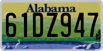 AL license plate 61DZ947