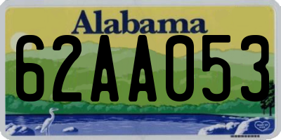 AL license plate 62AA053