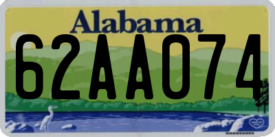 AL license plate 62AA074