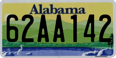 AL license plate 62AA142