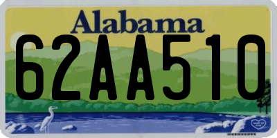 AL license plate 62AA510