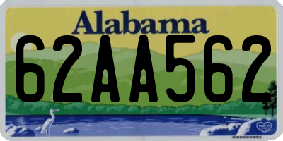 AL license plate 62AA562