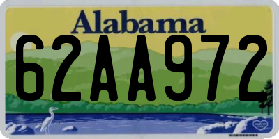 AL license plate 62AA972