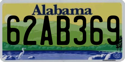 AL license plate 62AB369