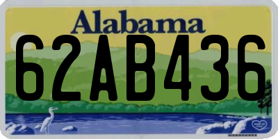 AL license plate 62AB436