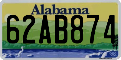 AL license plate 62AB874