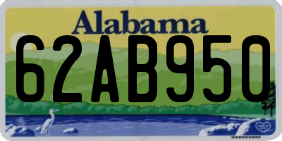 AL license plate 62AB950