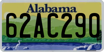 AL license plate 62AC290