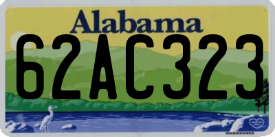 AL license plate 62AC323