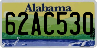 AL license plate 62AC530