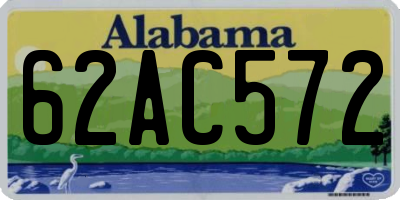 AL license plate 62AC572
