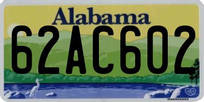 AL license plate 62AC602