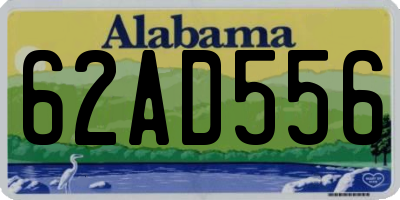 AL license plate 62AD556