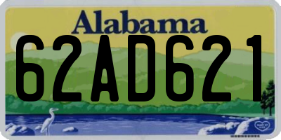 AL license plate 62AD621