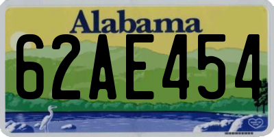 AL license plate 62AE454