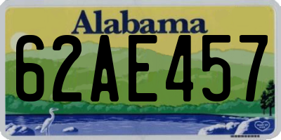 AL license plate 62AE457