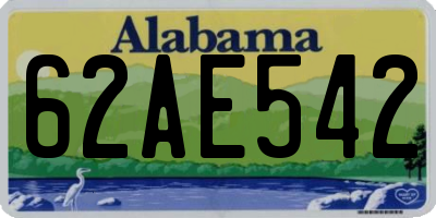 AL license plate 62AE542