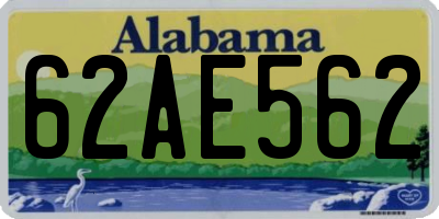 AL license plate 62AE562