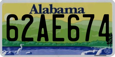 AL license plate 62AE674