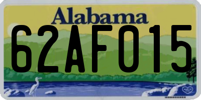 AL license plate 62AF015