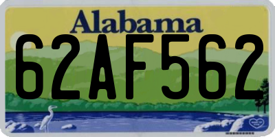 AL license plate 62AF562