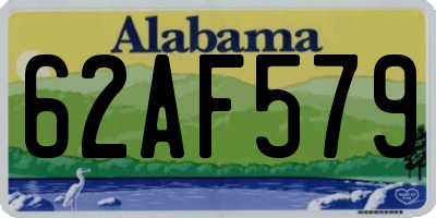 AL license plate 62AF579