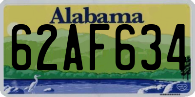 AL license plate 62AF634