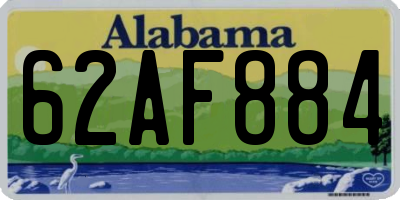 AL license plate 62AF884
