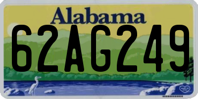 AL license plate 62AG249