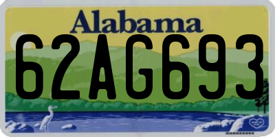 AL license plate 62AG693