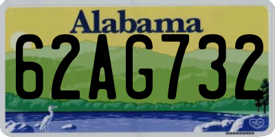 AL license plate 62AG732