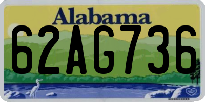 AL license plate 62AG736