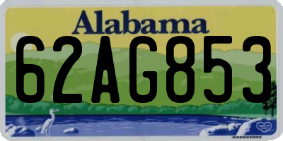 AL license plate 62AG853