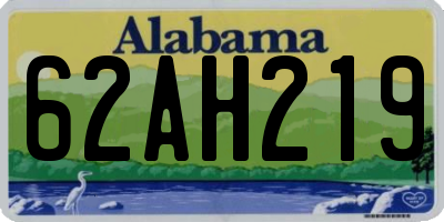 AL license plate 62AH219
