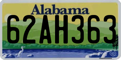 AL license plate 62AH363