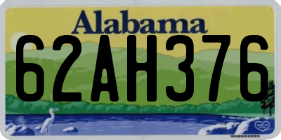 AL license plate 62AH376