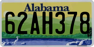 AL license plate 62AH378