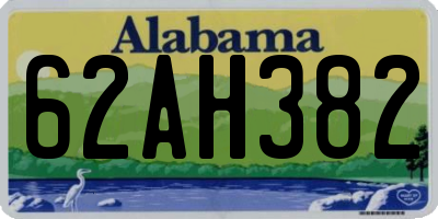 AL license plate 62AH382