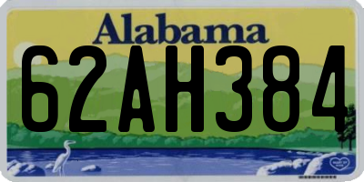 AL license plate 62AH384
