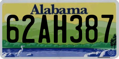AL license plate 62AH387