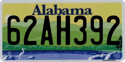 AL license plate 62AH392