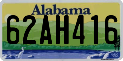 AL license plate 62AH416